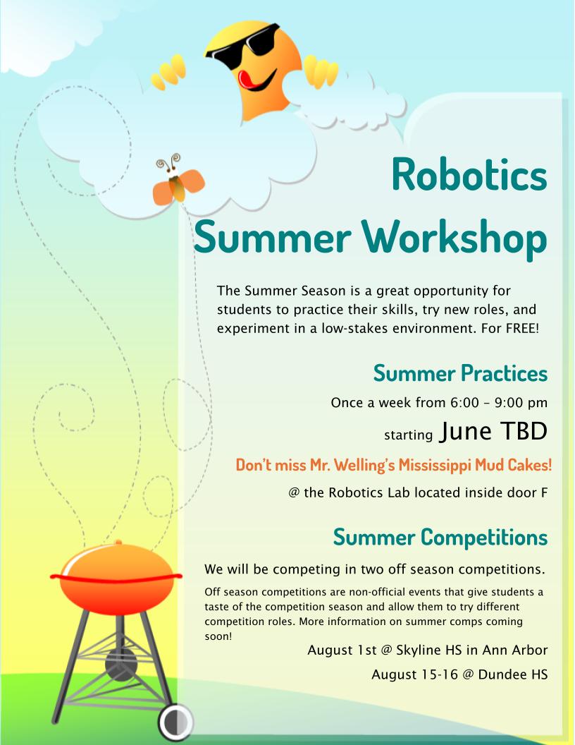 2026 Summer Workshop Info
